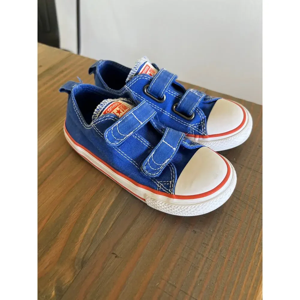 Converse Toddler Boys Chuck Taylor Ox Blue Sneakers Size 10